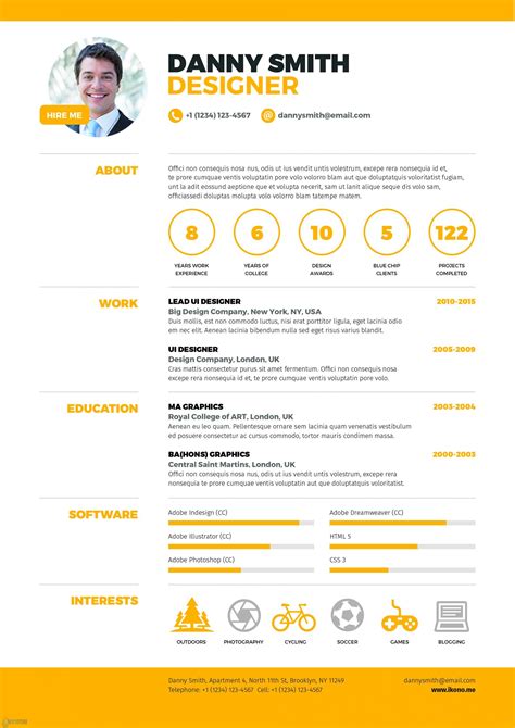 Graphic Design Resume Template Word