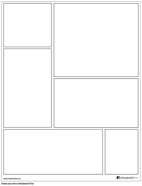 Graphic Novel Panel Templates