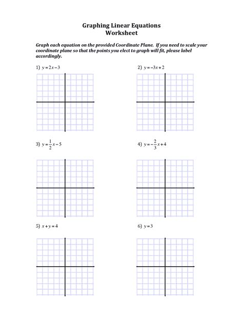 Graphing Linear Equations Quilt Project Worksheet Answers