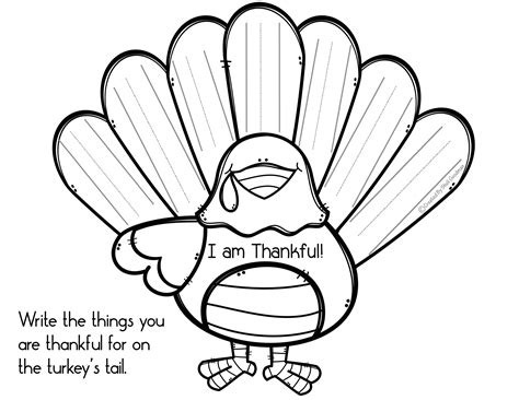 Grateful Turkey Printable