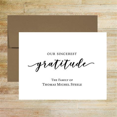 Gratitude Sincerely