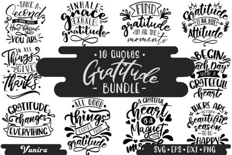 Download Gratitude Lettering Quotes Bundle Commercial Use For Crafts