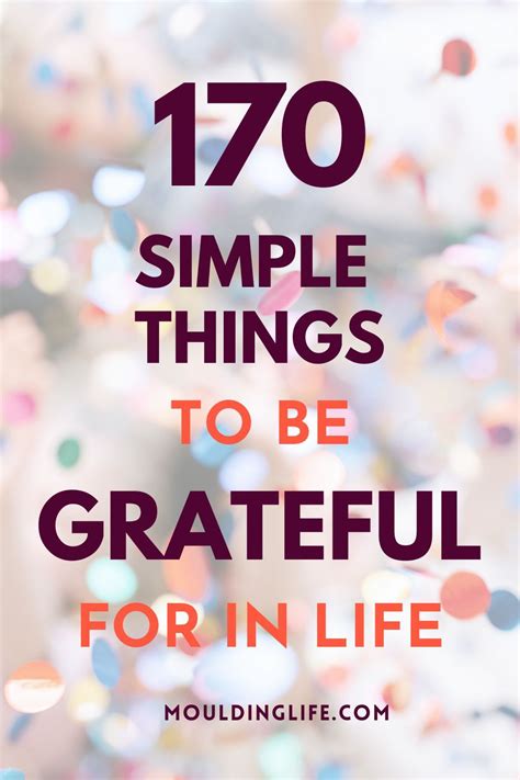 Gratitude for the Simple Things