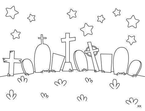 Grave Coloring Pages