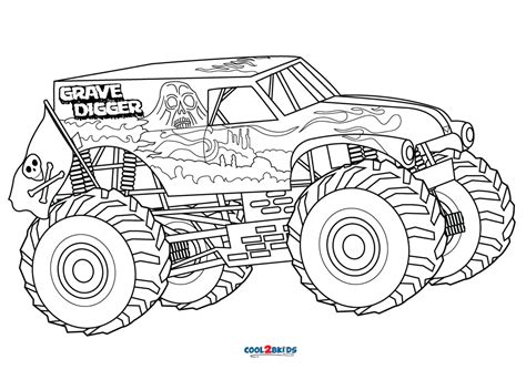 Grave Digger Coloring Pages