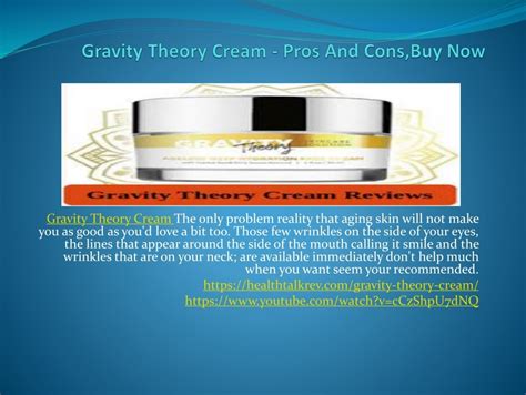 Rejuvenate Your Skin with the Power of Gravity Theory Cream: Unlocking Ageless Beauty