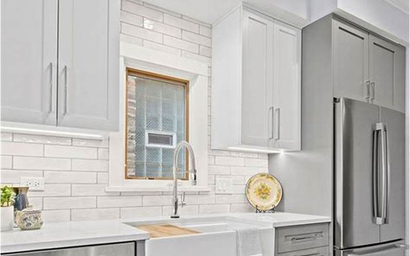 Gray And White Two Tone Kitchen Cabinets