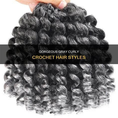 Gray Curly Crochet Hair
