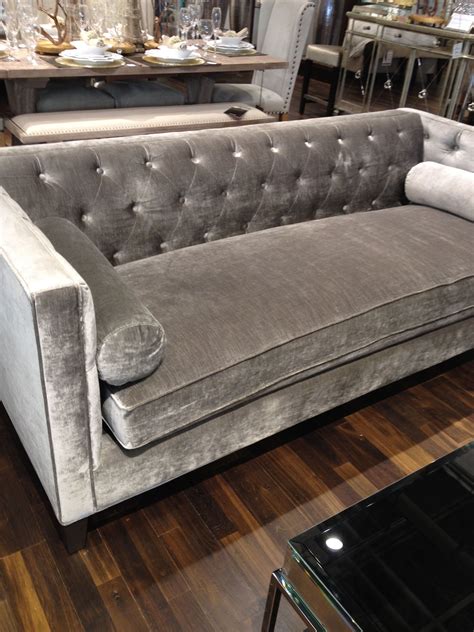 Gray Tufted Couch