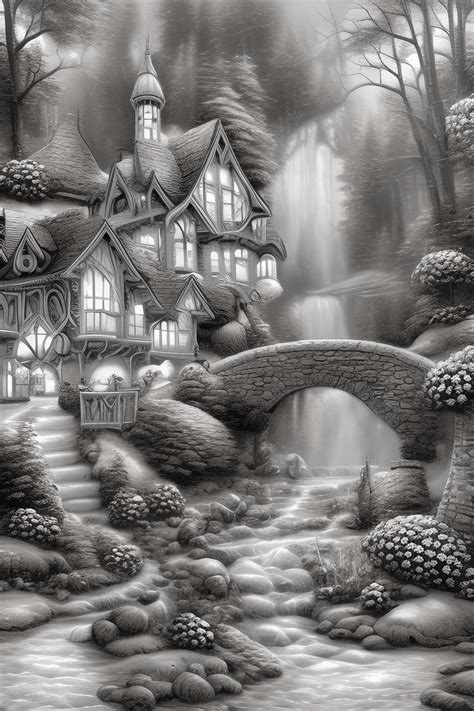 Grayscale Coloring Pages