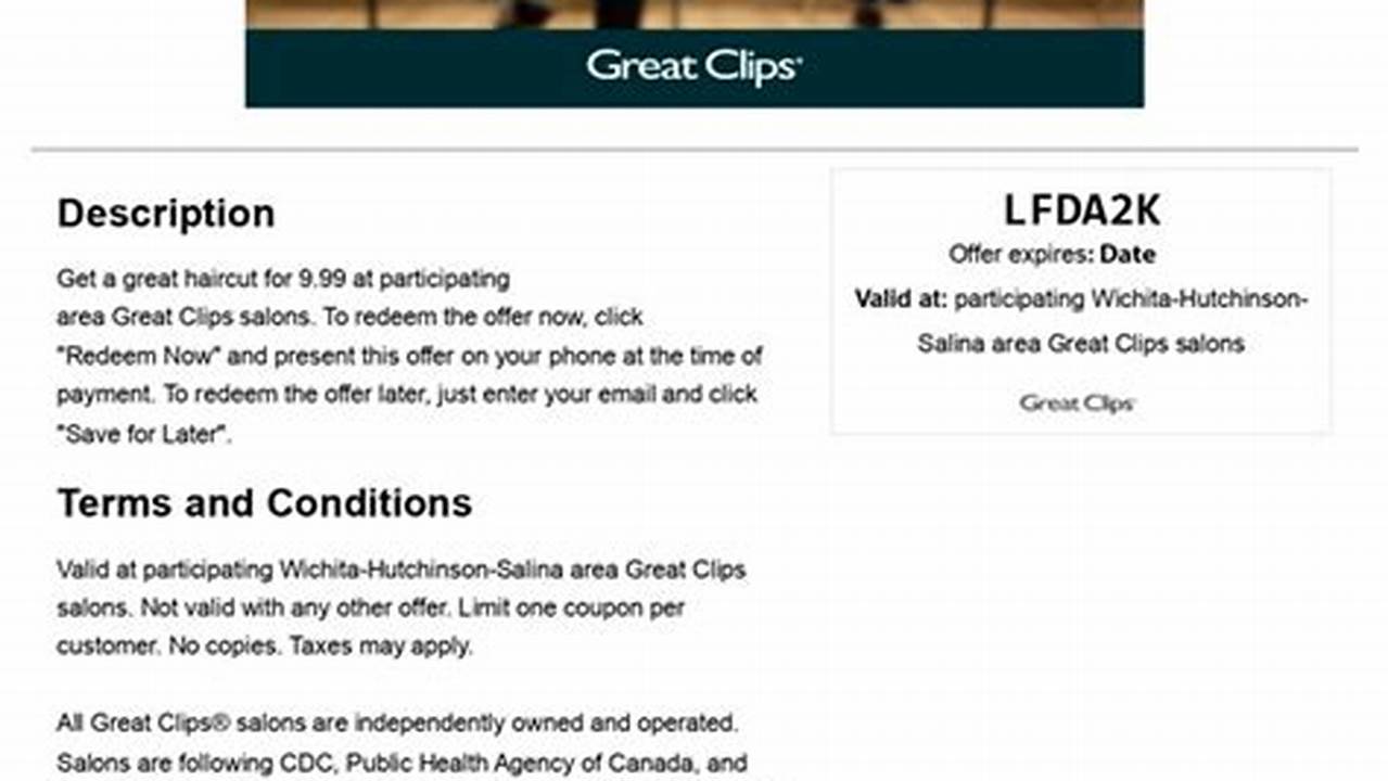 Great Clips Coupons October 2024 Promo Code