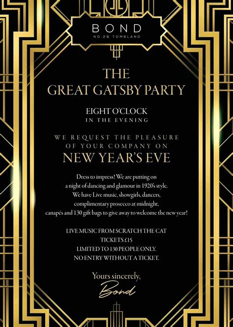 Great Gatsby Invitation Template