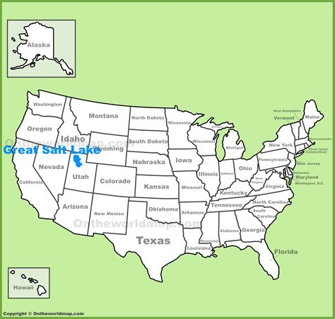 Great Salt Lake On Us Map