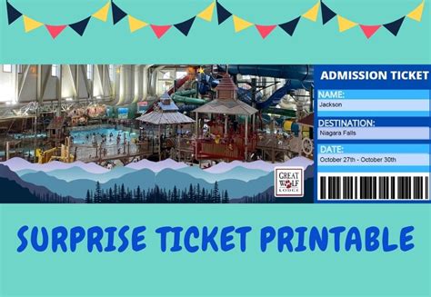 Great Wolf Lodge Surprise Printable Free