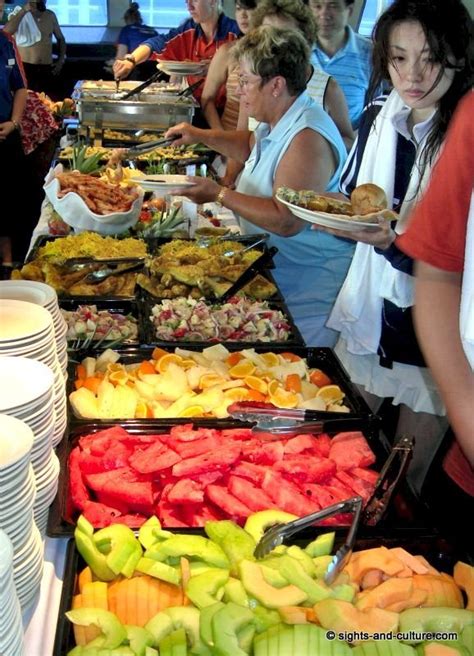 Great Barrier Reef lunch buffet
