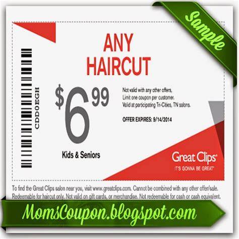 Great Clips $899 Coupon Instagram Free Printable