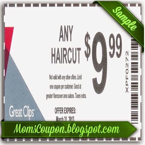 Great Clips Coupons $6.99 Printable