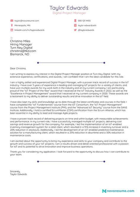 Great Cover Letter Examples 2020