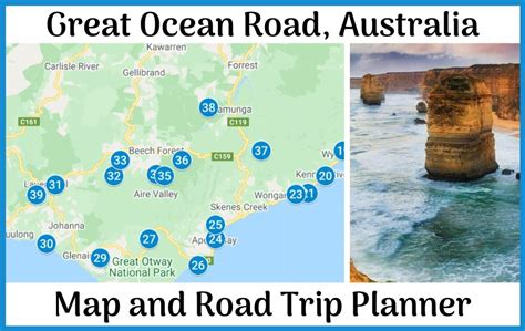 Great Ocean Road map