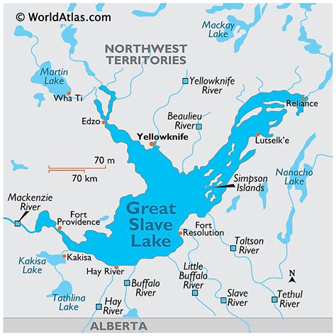 Great Slave Lake River Map
