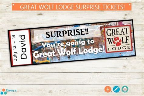 Great Wolf Lodge Free Printable