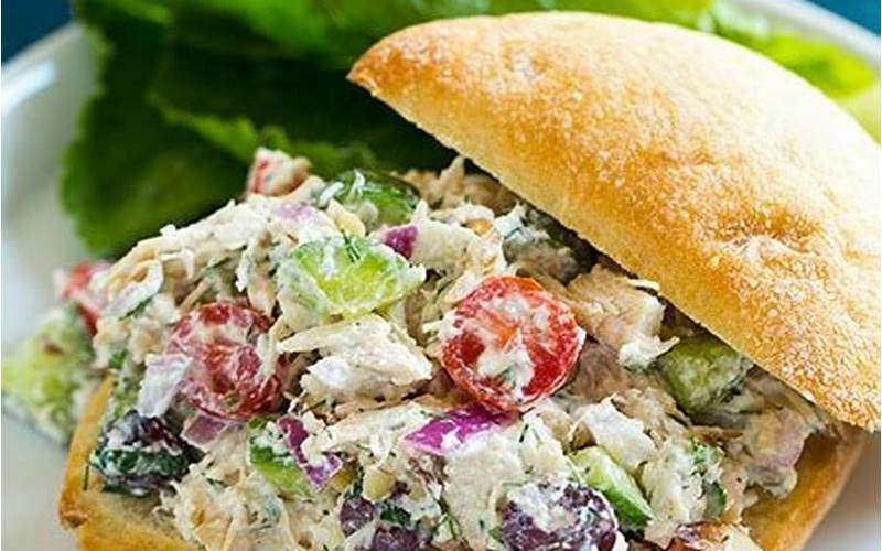 Greek Chicken Salad Sandwich