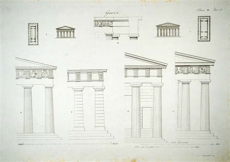 Greek Architecture Drawing Easy