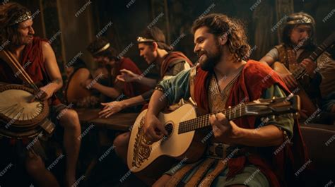 Greek Musicians Outdoor