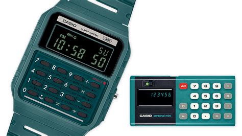 Green Calculator Watch