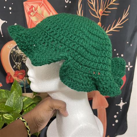 Green Crochet Hat