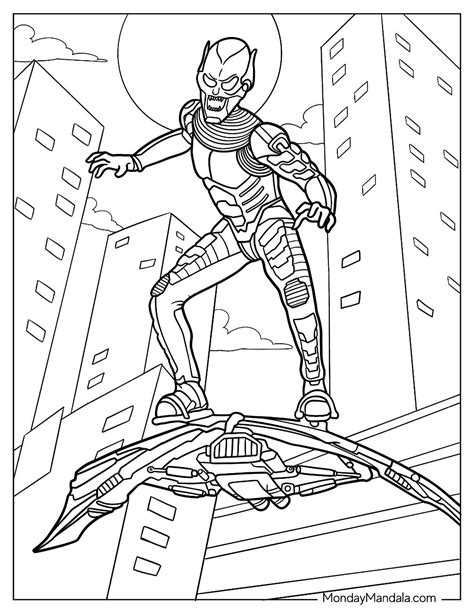 Green Goblin Coloring Page