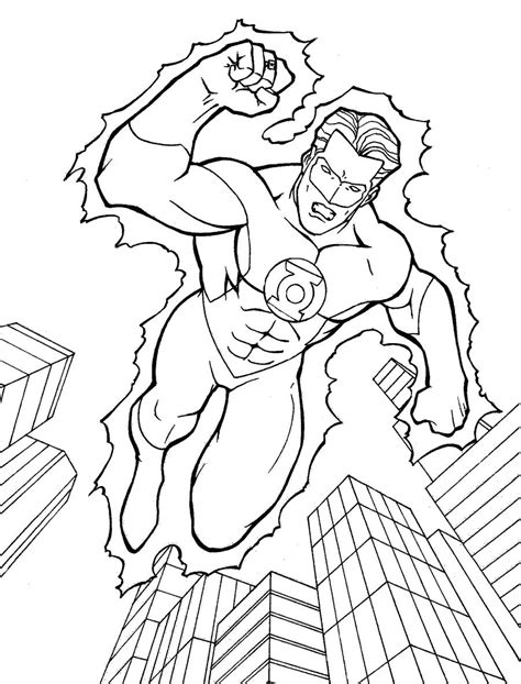 Green Lantern Coloring Pages