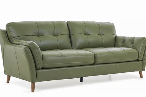 Green Leather Sofa