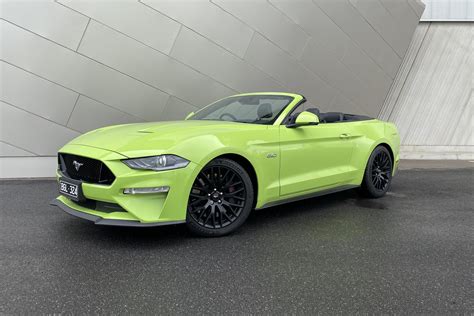 Green Mustang Convertible