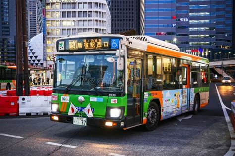 Green Number Bus Japan