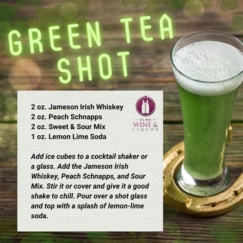 Green Tea Shots Recipe