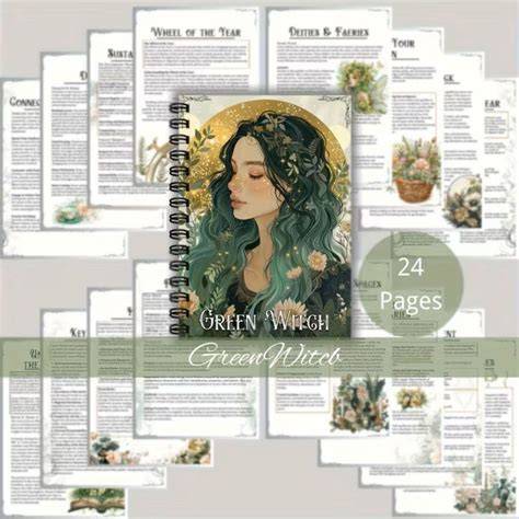 Green Witch Practicing Mindfulness