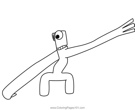 Green from Roblox Rainbow Friends Coloring Pages - Green 