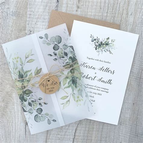 Embrace Nature's Beauty: Unfold Magical Memories with Our Greenery Wedding Invitations in the UK