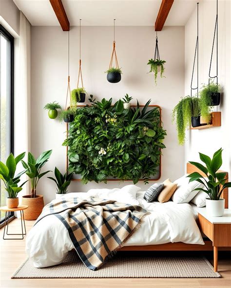 Greenery in the bedroom