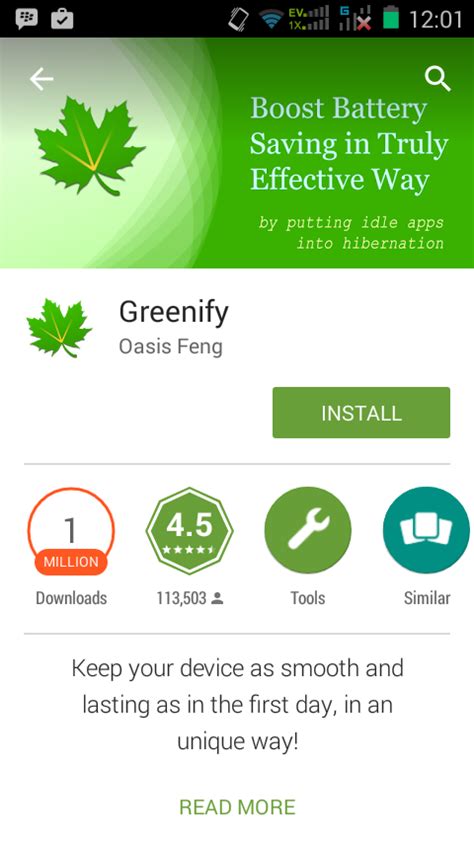 Greenify Membantu Anda Menghemat Baterai pada Smartphone Anda