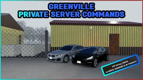 Greenville PRIVATE Server COMMANDS! (Updated) - Roblox 