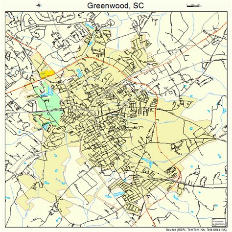 Greenwood Sc City Limits Map