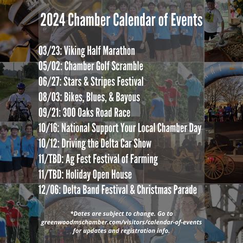 Greenwood Events Calendar