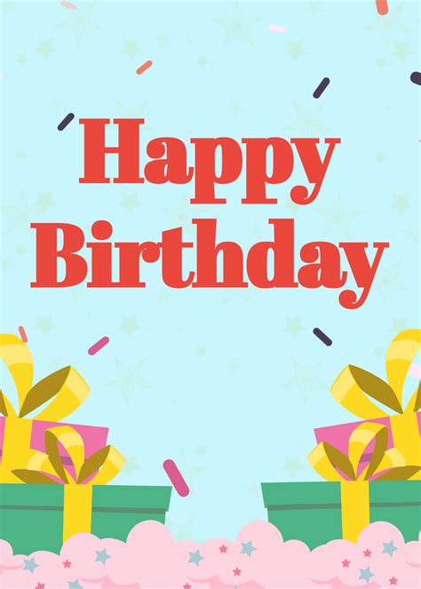 Greeting Card Template Free Printable