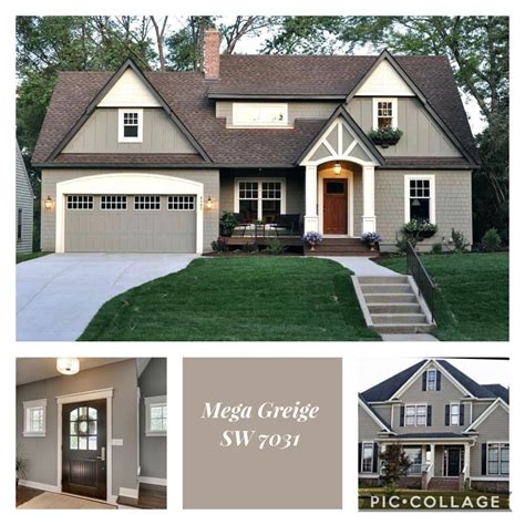 Greige Exterior House Paint