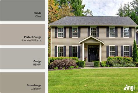 Greige Exterior Paint Colors