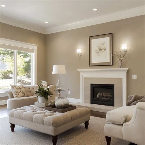 Greige Paint In Living Room