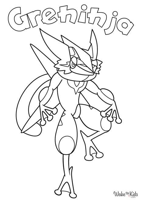 Greninja Coloring Page