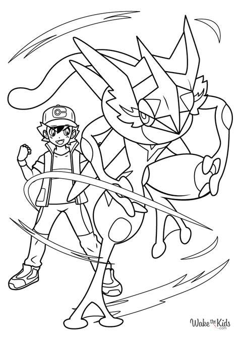 Greninja Coloring Pages